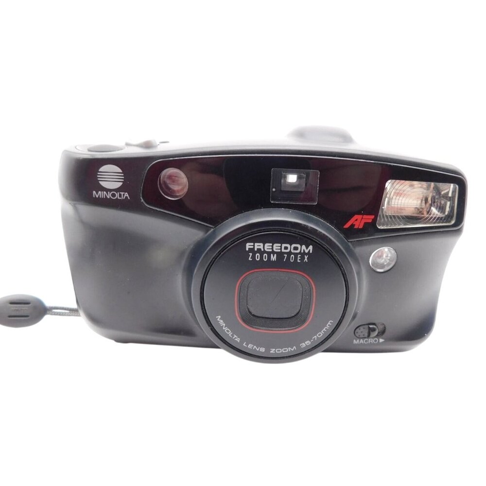 Vintage Minolta Freedom Zoom 70EX 35MM Film Camera Battery Tested